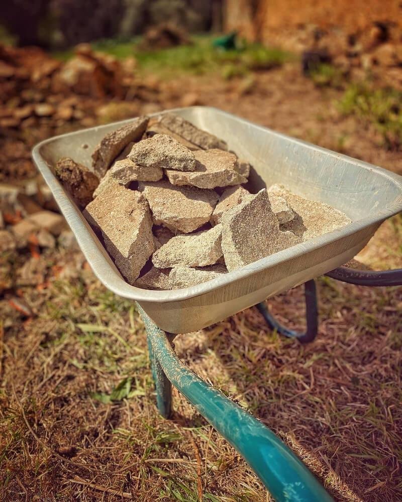 Earth Moving - Wheel barrow full of concrete