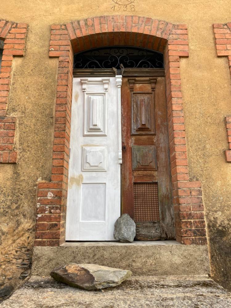 Entrance door renovation in progress