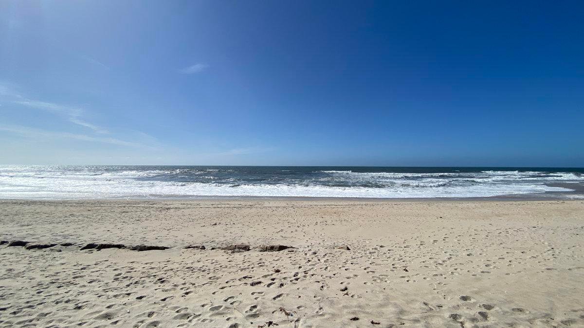 The beach at Costa Nova, Portugal